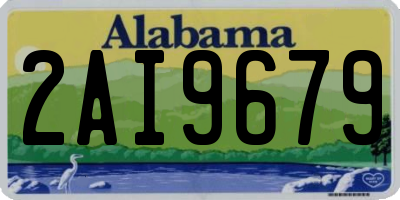 AL license plate 2AI9679