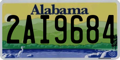 AL license plate 2AI9684