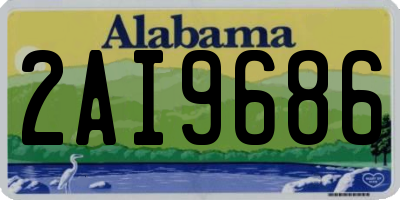 AL license plate 2AI9686