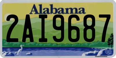 AL license plate 2AI9687