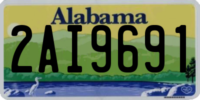 AL license plate 2AI9691