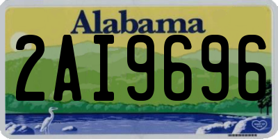 AL license plate 2AI9696