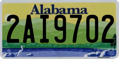 AL license plate 2AI9702