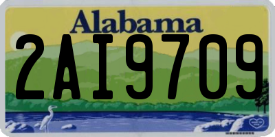 AL license plate 2AI9709