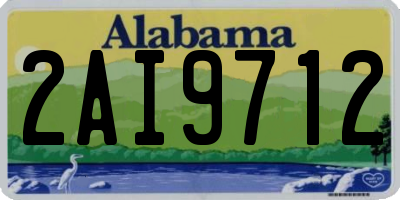 AL license plate 2AI9712