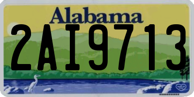 AL license plate 2AI9713