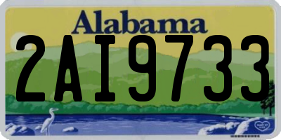 AL license plate 2AI9733