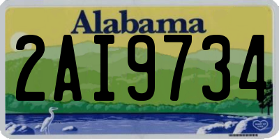 AL license plate 2AI9734