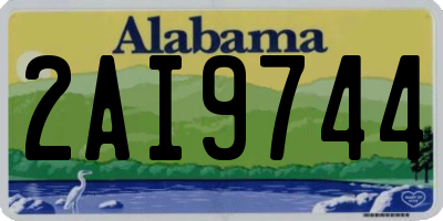 AL license plate 2AI9744
