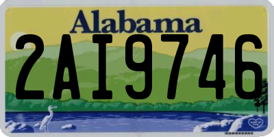 AL license plate 2AI9746