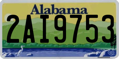 AL license plate 2AI9753
