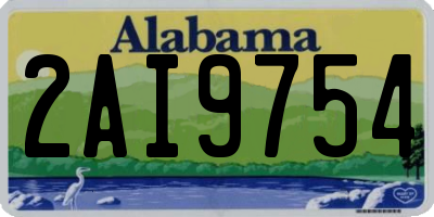 AL license plate 2AI9754