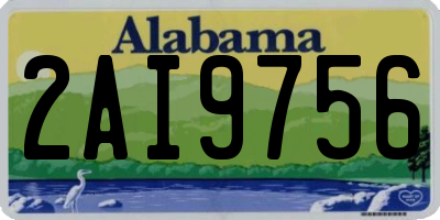 AL license plate 2AI9756