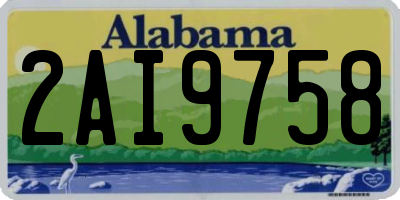 AL license plate 2AI9758