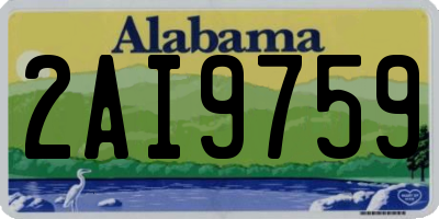 AL license plate 2AI9759