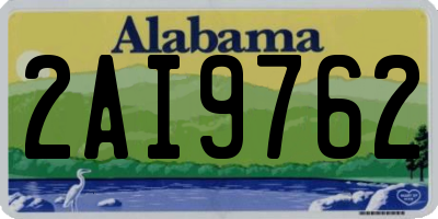 AL license plate 2AI9762