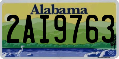 AL license plate 2AI9763