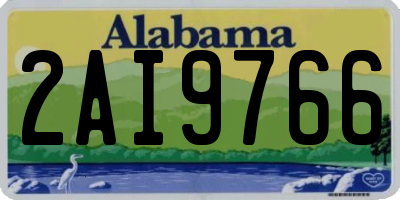 AL license plate 2AI9766