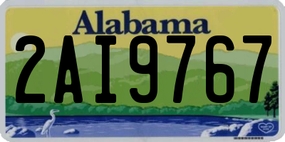AL license plate 2AI9767