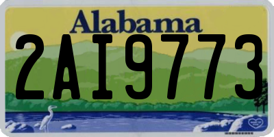 AL license plate 2AI9773