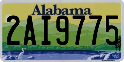 AL license plate 2AI9775