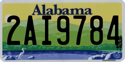 AL license plate 2AI9784