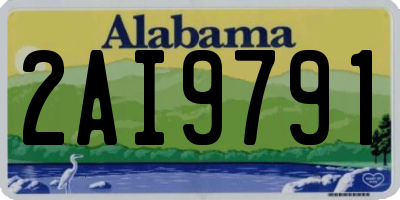 AL license plate 2AI9791