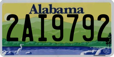 AL license plate 2AI9792
