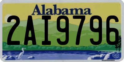 AL license plate 2AI9796