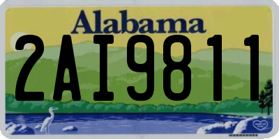 AL license plate 2AI9811