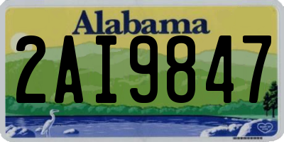 AL license plate 2AI9847