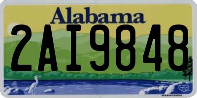 AL license plate 2AI9848