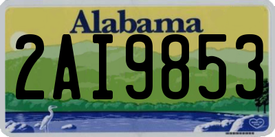 AL license plate 2AI9853