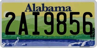 AL license plate 2AI9856
