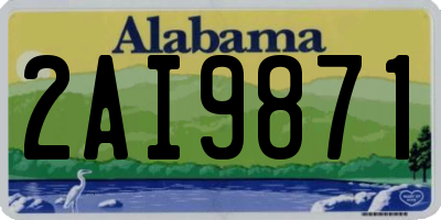 AL license plate 2AI9871