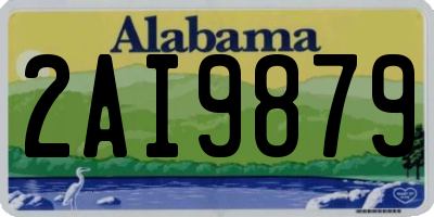 AL license plate 2AI9879