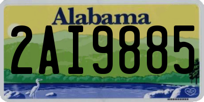 AL license plate 2AI9885