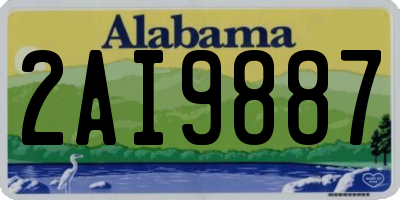 AL license plate 2AI9887