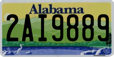 AL license plate 2AI9889