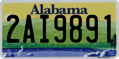 AL license plate 2AI9891