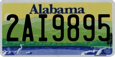AL license plate 2AI9895
