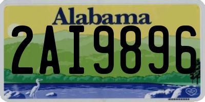 AL license plate 2AI9896