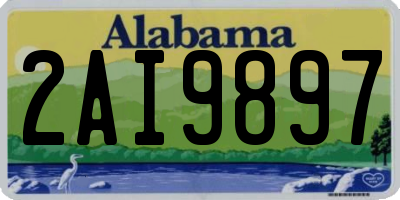 AL license plate 2AI9897
