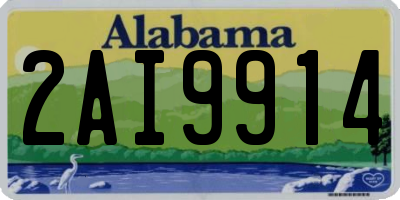AL license plate 2AI9914