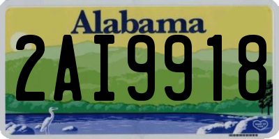 AL license plate 2AI9918