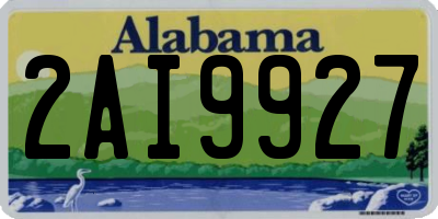 AL license plate 2AI9927