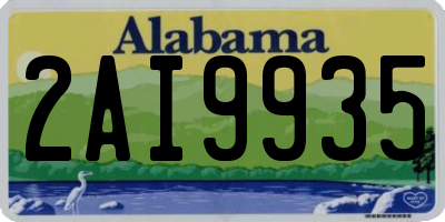 AL license plate 2AI9935