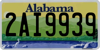 AL license plate 2AI9939
