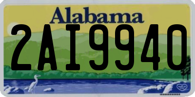 AL license plate 2AI9940