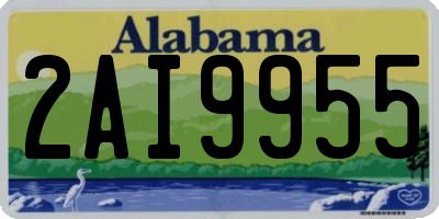 AL license plate 2AI9955